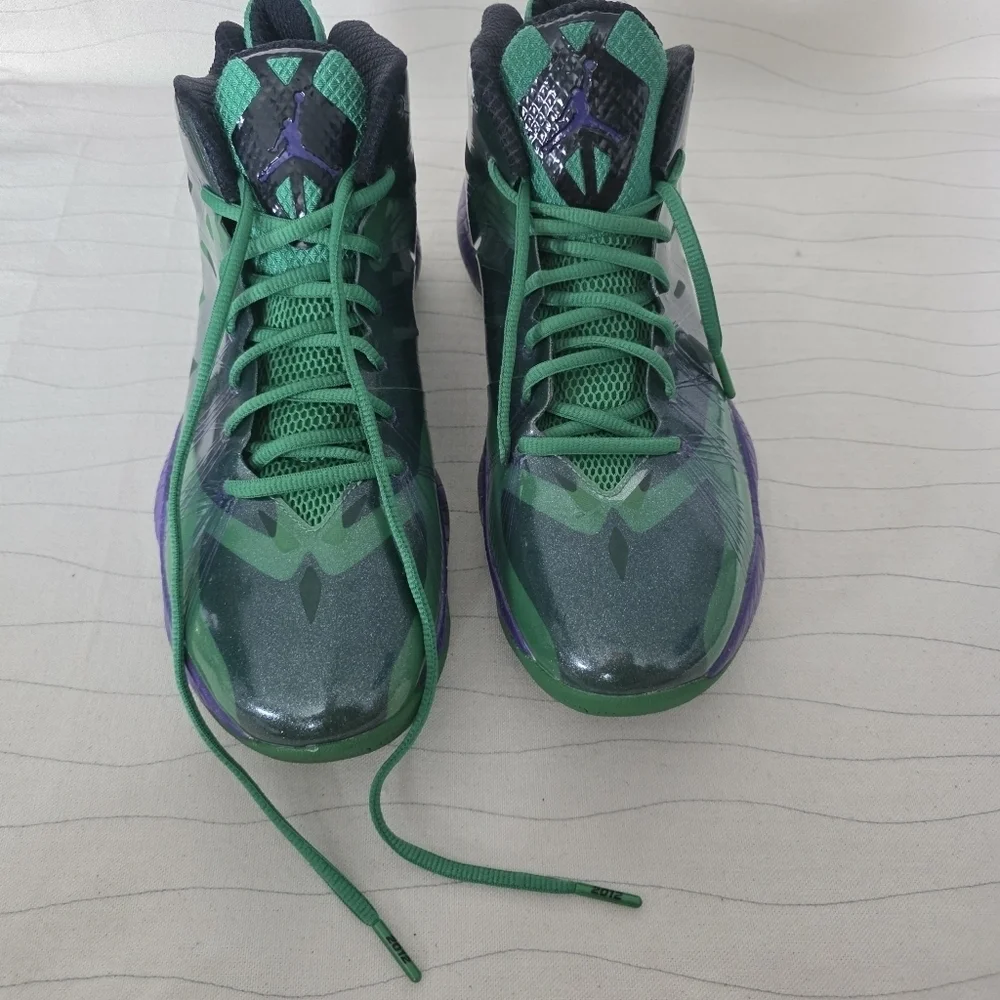Nike Mens Air Jordan Lite Hulk Green Purple Basketball Shoes 524922-362 Sz 10.5
